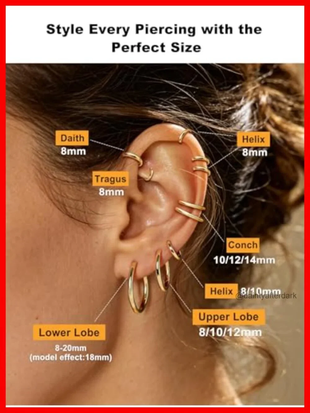 14k Gold Plated Sterling Silver Hoop Earrings for Women Hypoallergenic Huggie